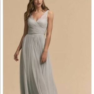 BHLDN Fleur Bridesmaid Dress in Light Blue (Fog)